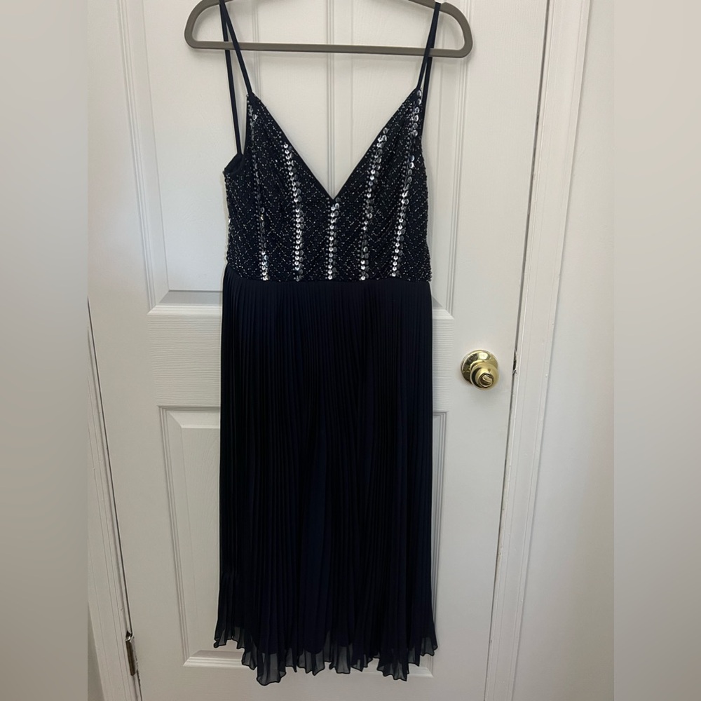 Spaghetti strap sequin dress
